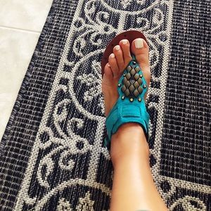 Super cute turquoise Dolce Vita sandals